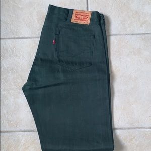 Green Levi's 501 38x 34